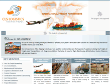 Tablet Screenshot of clslogistics.in